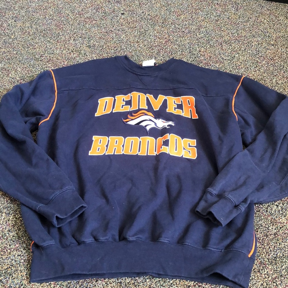 Denver broncos pullover sweatshirt.